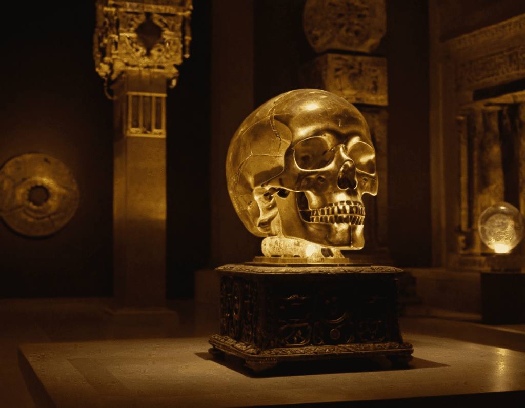 Jedním z nejznámějších a nejkontroverznějších artefaktů jsou Křišťálové lebky.