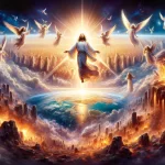 Kristovo vítězství nad zlem a příchod věčného království. Zobrazuje triumf dobra nad temnotou a přechod země do nového stavu míru a spravedlnosti.