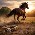 Úvaha o odvaze opustit staré návyky, svléci hadí kůži minulosti a vykročit do nové energie symbolizované koněm